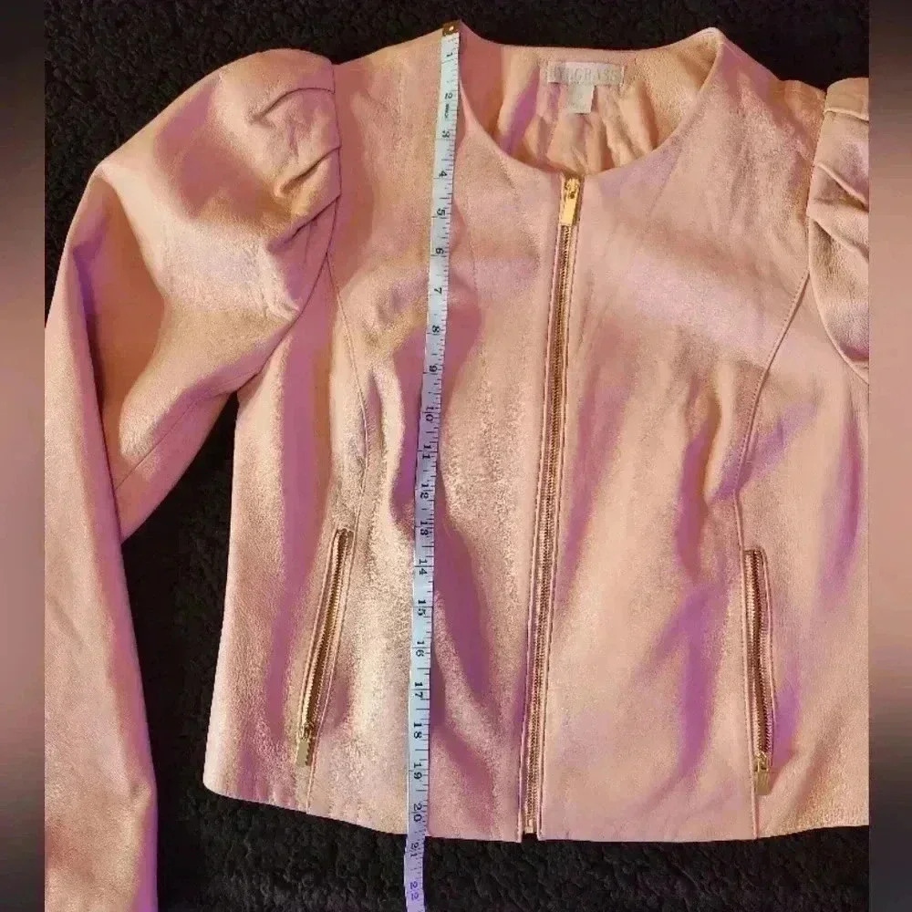 NWOT Ryegrass Chic genuine leather jacket, Sz S - Picture 9 of 11